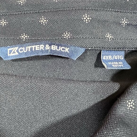 Cutter & Buck Virtue Eco Pique Tile Print Golf Polo Shirt Men's Size 4XB - Picture 7 of 8
